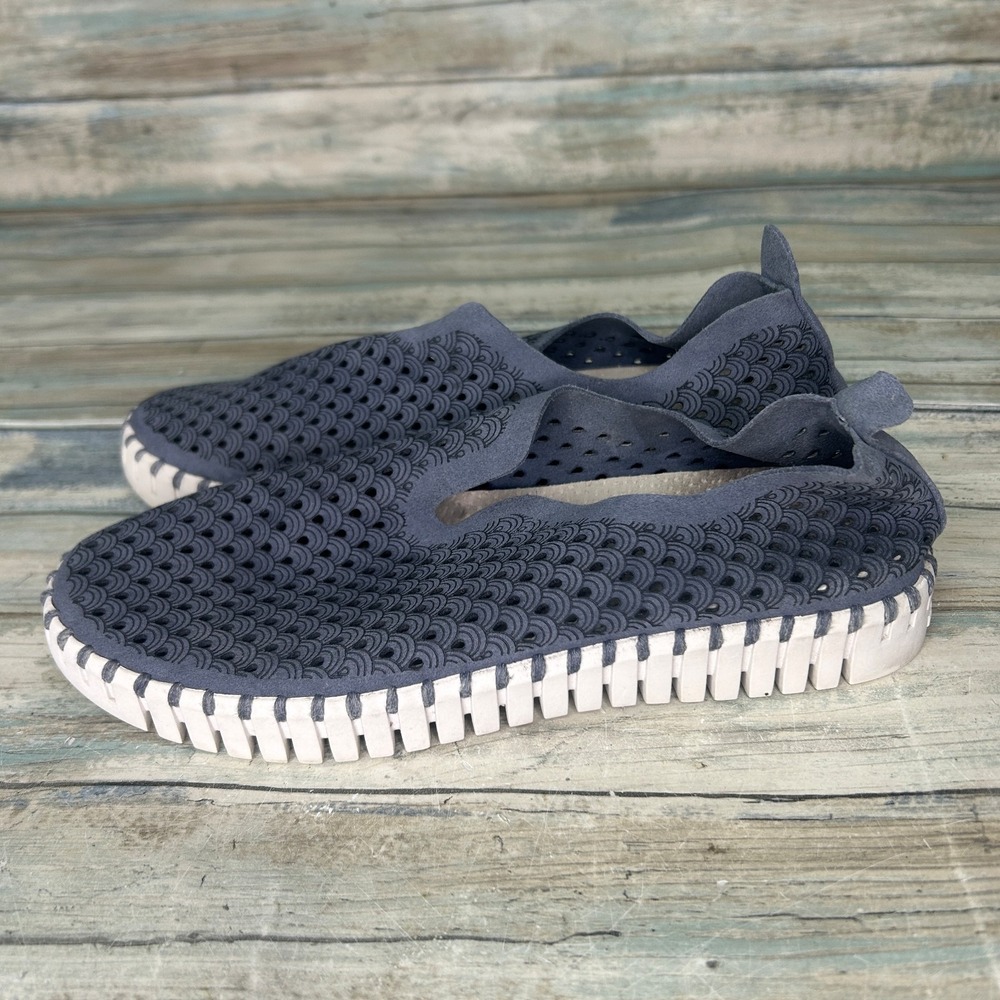 Ilse Jacobsen Tulip Size 36 Slip On Sneaker Womens Blue Comfort